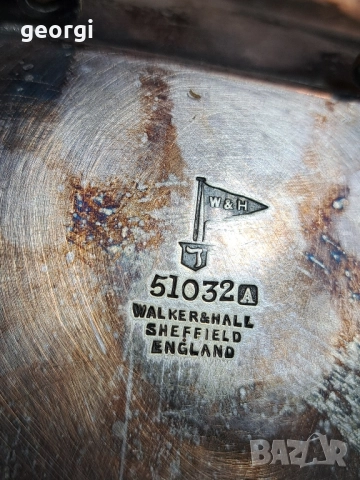 Стара английска посребрена фруктиера поднос 28/4, снимка 13 - Антикварни и старинни предмети - 51942237