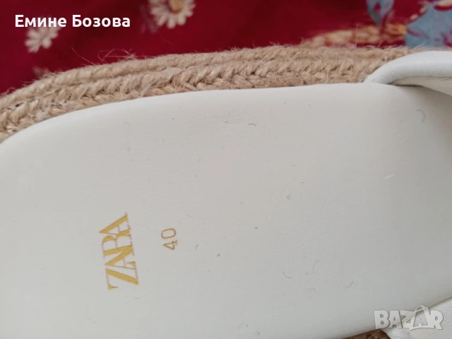 дамски чехли ZARA, снимка 5 - Чехли - 50727548