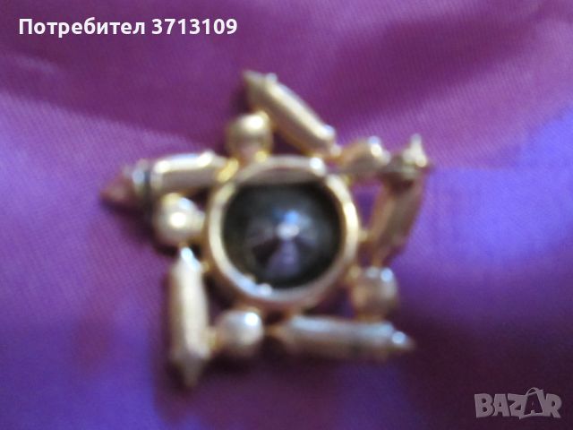 Красива стара брошка -Бохемия, снимка 3 - Колиета, медальони, синджири - 45192234