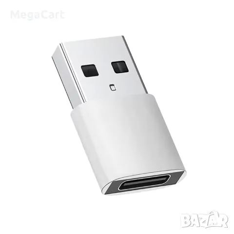 Преходник DeTech, USB C (F)– USB(M) OTG, Сив, снимка 3 - Друга електроника - 48751873