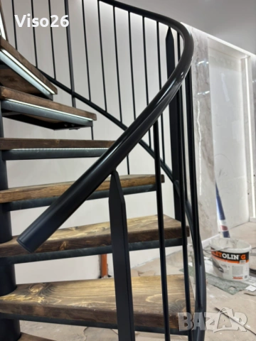 Вътрешна вита стълба с LED осветление, снимка 4 - Монтажи - 54202784
