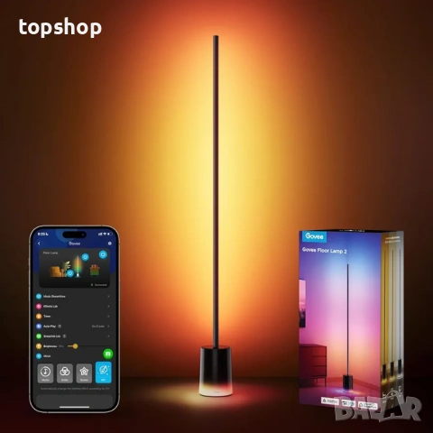 Чисто нова подова лампа Govee 2, RGBIC, топло-студено бяло LED, съвместима със SmartThings, Matter..