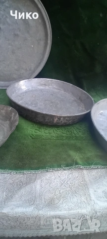 Стари бакърени тави , снимка 3 - Антикварни и старинни предмети - 54125986
