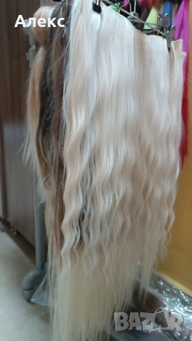 Синтетични термо екстейншъни до 180градуса, снимка 2 - Аксесоари за коса - 53117796