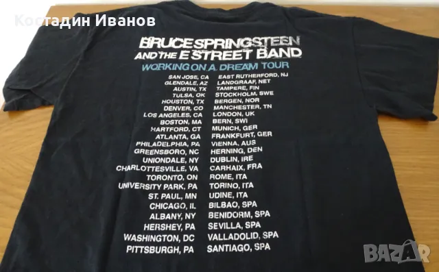 Bruce Springsteen концерт рок тениска Брус Спрингстийн размер L, снимка 4 - Тениски - 49737895