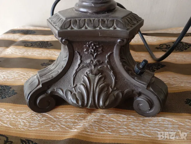 Стара настолна лампа арт деко, снимка 3 - Настолни лампи - 49659104