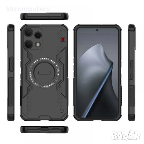Магнитен Калъф WANLONFENG DJ за Nothing Phone (3a) Lite 5G - PC+TPU, Вкл. 2 Стъклени Протектора - 4 , снимка 7 - Калъфи, кейсове - 53416780