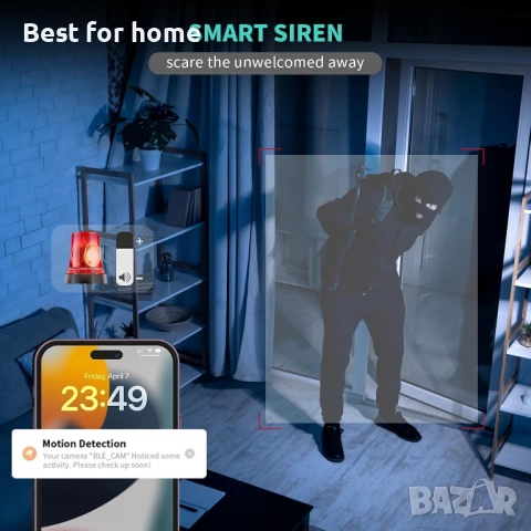 Alaga Вътрешни охранителни камери, 3K 5G и 2.4G WiFi, съвместима с Alexa и Google Assistant, 2 броя, снимка 6 - Други - 53428549