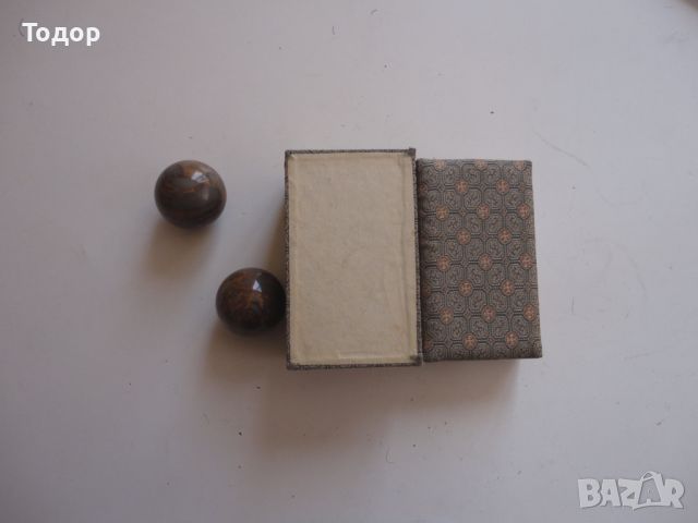 Старинни топки от камък минерал в кутия , снимка 6 - Антикварни и старинни предмети - 46430972