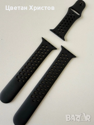 Оригинална Силиконова Кайшка за Apple Watch Sport Band Anthracite, снимка 3 - Смарт гривни - 53438402