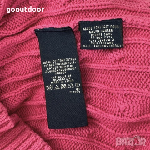 Ralph Lauren Sport Cable-Knit дамски пуловер (L), снимка 5 - Блузи с дълъг ръкав и пуловери - 53422758