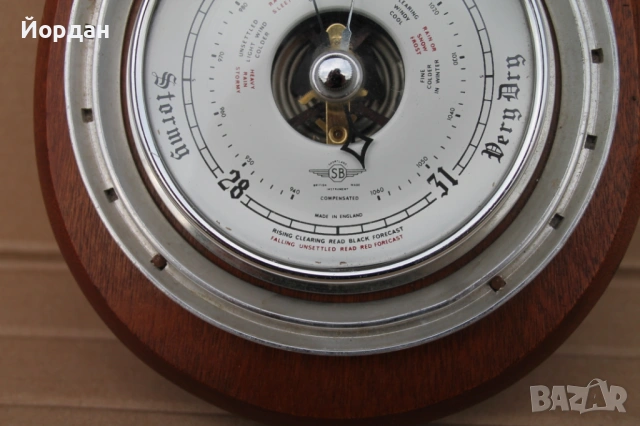 Английски барометър, снимка 4 - Други ценни предмети - 53444923