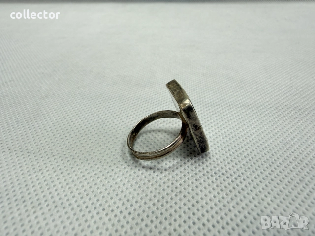 Регулируем сребтрен пръстен. №7727, снимка 2 - Пръстени - 52789971