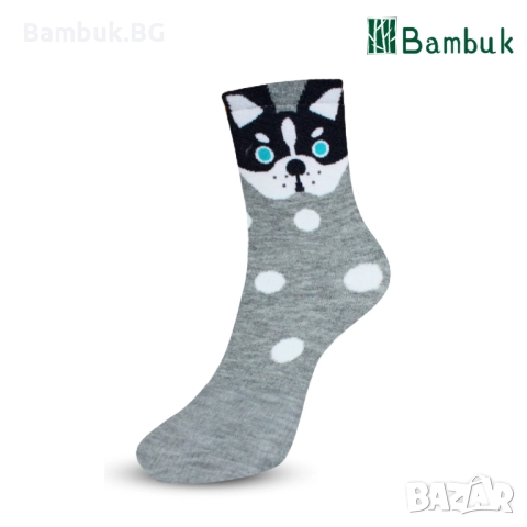 Дамски чорапи за весело настроение “Сладки кученца”, снимка 11 - Други - 52577770