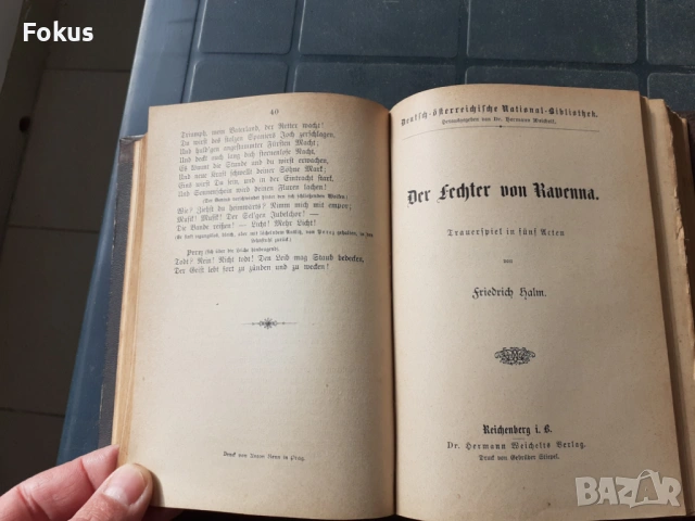 СТАРА АНТИКВАРНА КНИГА - ФРИДРИХ ХОЛМ, снимка 6 - Антикварни и старинни предмети - 53486914
