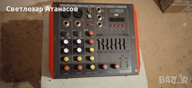 Активен 4-канален аудио миксер Granvoz, снимка 7 - Ресийвъри, усилватели, смесителни пултове - 54052888