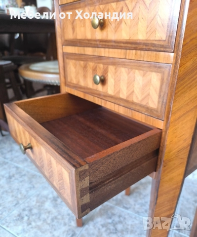 шкафче Луи 16-ти с интарзия, снимка 5 - Шкафове - 52524490