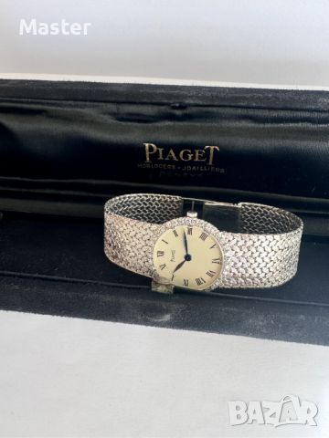 PIAGET 18к бяло злато с диаманти дамски часовник, снимка 4 - Дамски - 45234343