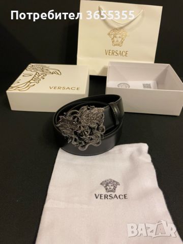 Чисто нов дамски колан Versace medusa silver, снимка 2 - Колани - 45190447