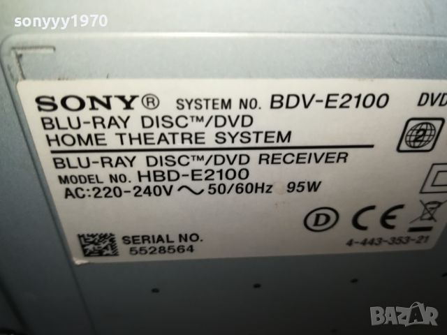SONY BLU-RAY DVD RECEIVER-LAN USB BLUETOOTH 0904240852, снимка 2 - Ресийвъри, усилватели, смесителни пултове - 45186237