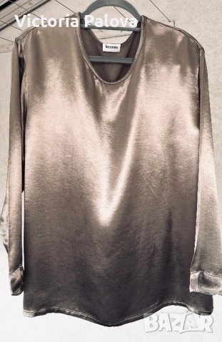 Луксозна блуза LE COMTE satin - елегантен Metallic шик