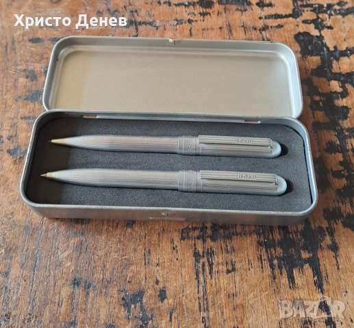 химикалка и молив Spirit of St. Louis N-X-211 метални и масивни в метална кутия, снимка 2 - Ученически пособия, канцеларски материали - 53474925