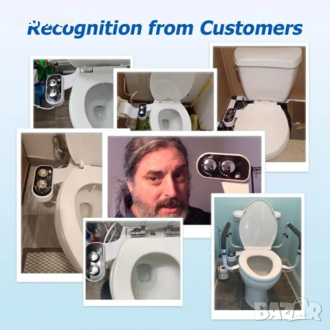 Приставка биде за максимална хигиена: Смесител за топла и студена вода и двойно пръскане 4285, снимка 4 - Други стоки за дома - 53978118