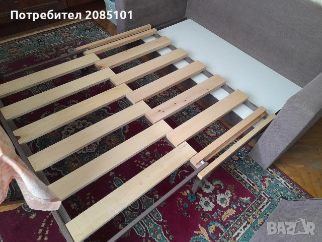 Разтегателен диван и фотьойл, снимка 3 - Дивани и мека мебел - 52920623