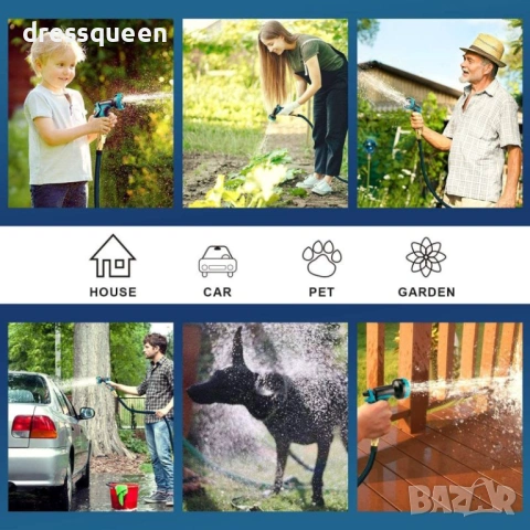 4514 Луксозен градински маркуч с меден пистолет – надеждност и мощна струя, снимка 2 - Напояване - 53877725