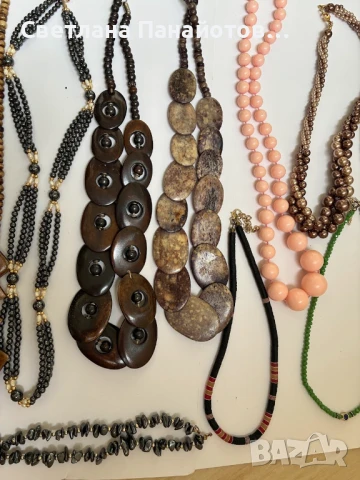 Лот от 15 броя гердани (8 са с естествени камъни), снимка 3 - Колиета, медальони, синджири - 51233040