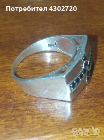Мъжки сребърен 925 пръстен, 21 мм., снимка 6 - Пръстени - 53620803