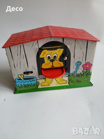 Стара ламаринена унгарска играчка касичка., снимка 2 - Колекции - 51171074