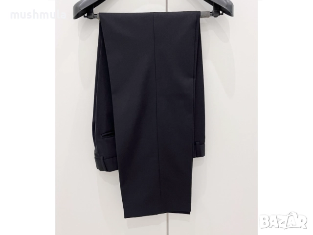 Черен костюм вискоза Andrews 48/M - обличан веднъж, снимка 3 - Костюми - 52203832