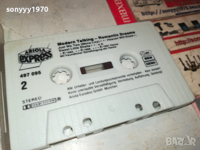 МODERN TALKING-ORIGINAL TAPE 1508251305, снимка 14 - Аудио касети - 51374747
