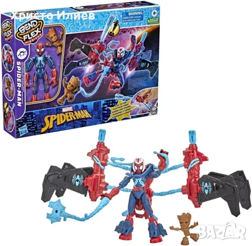 Спайдърмен Фигурка SpiderMan Bend and Flex Missions с аксесоари 15 см Hasbro Marvel, снимка 2 - Фигурки - 49727839