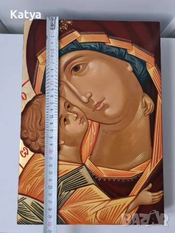 Икона Богородица с Младенеца , снимка 5 - Икони - 52350707