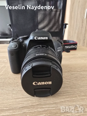 Като НОВ! Canon EOS 600D + Обектив 18-55mm IS II – Пълен комплект