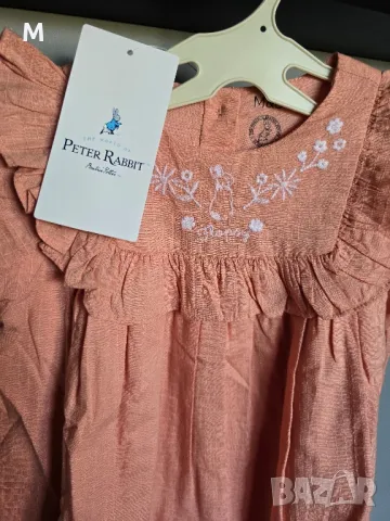 Нова оригинална рокля peter rabbit от M&S , снимка 6 - Бебешки рокли - 47218942