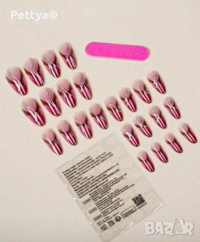 Изкуствени нокти 24бр. №7, снимка 2 - Продукти за маникюр - 53281636