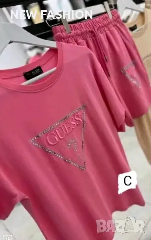 Дамски Памучни Комплекти : S, M, L : GUESS , снимка 1 - Комплекти - 47223267