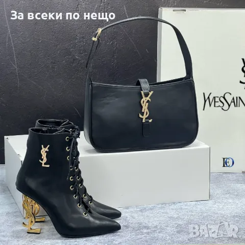 Дамски боти на ток Yves Saint Laurent Код D799, снимка 10 - Дамски боти - 47147238