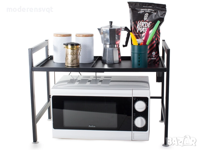 Регулируем кухненски рафт за микровълнова фурна, снимка 2 - Микровълнови - 52647617