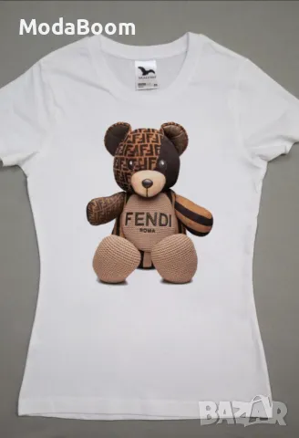 Fendi дамска памучна тениска , снимка 1 - Тениски - 48817400