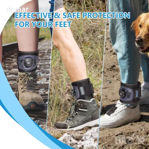 joingood с Reel-Adjust Dorsiflexion, AFO Foot Drop Brace за ходене с обувки (L/XL), снимка 8 - Други - 47107385