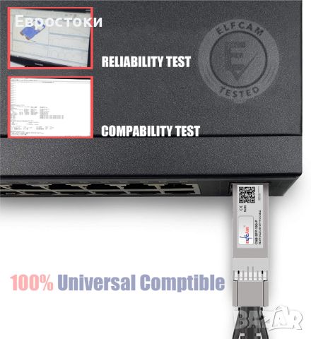 El cam 10G SFP+ to SFP+ 3m DAC Cable SFP+ към SFP+ кабел 10Gb К, Меден (DAC) Twinax , снимка 3 - Кабели и адаптери - 46772994