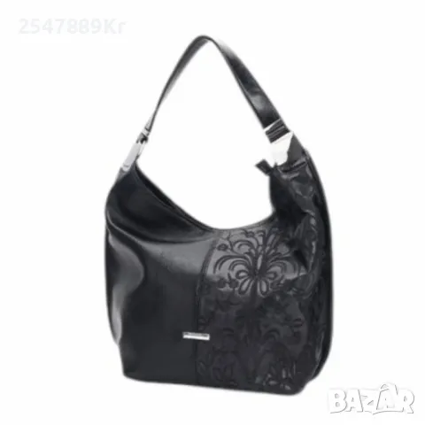 Елегантна дамска чанта с флорални мотиви