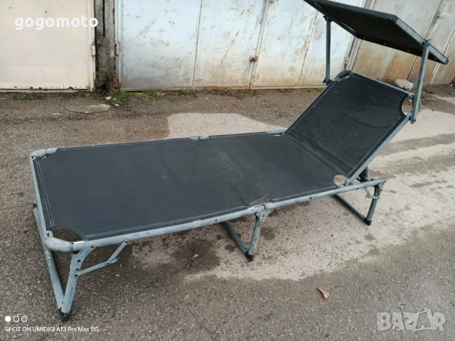 шезлонг алуминиев, сгъваемо алуминиево легло, туристическо сгъваемо легло , снимка 1