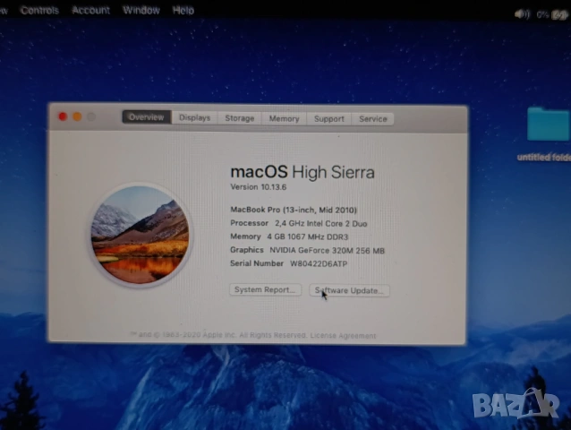 MacBook Pro (13-inch, Mid 2010), снимка 5 - Лаптопи за работа - 54190696