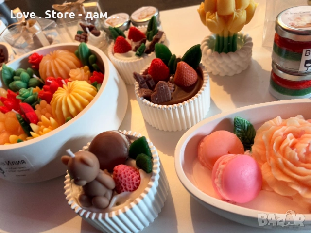 Свещи за подарък ръчна изработка сувенир , снимка 14 - Декорация за дома - 53614231