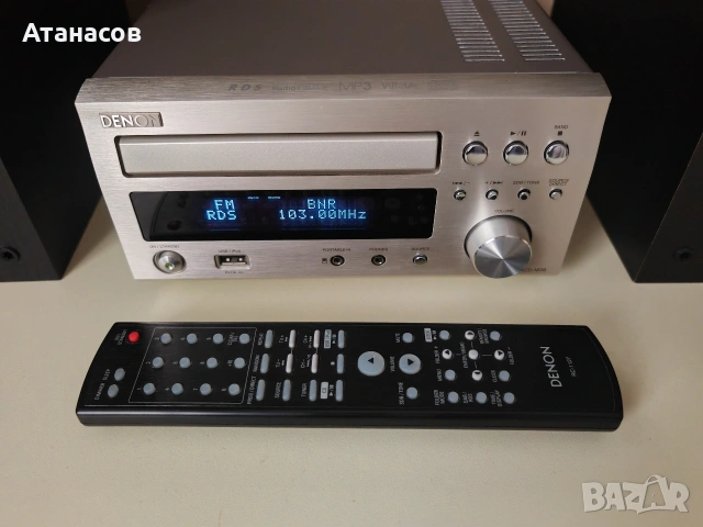 Denon RCD M 38 с дистанционно и тонколони SC M Denon , снимка 8 - Аудиосистеми - 53933107